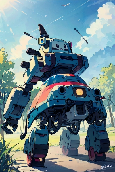 亀の身体をしたロボット