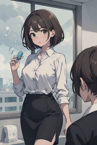 外は天気はシャボン玉のようです