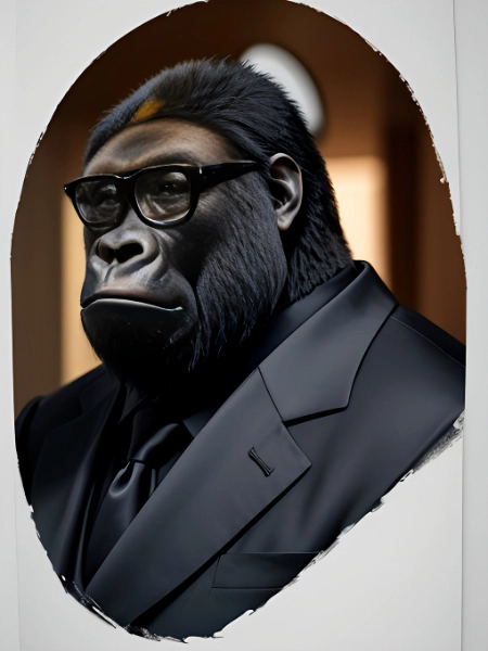 眼鏡インテリゴリラさん