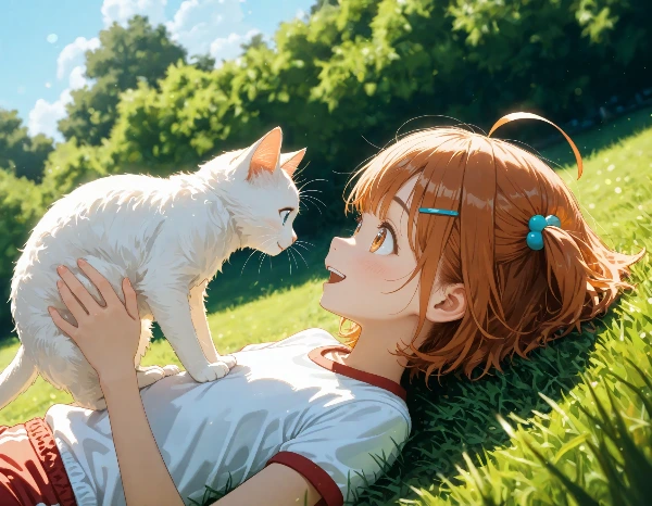 一山いくら・校庭にいた猫さん