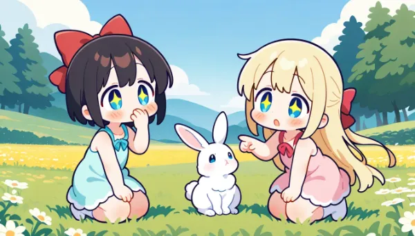 うわーうさちゃんだかわいいー