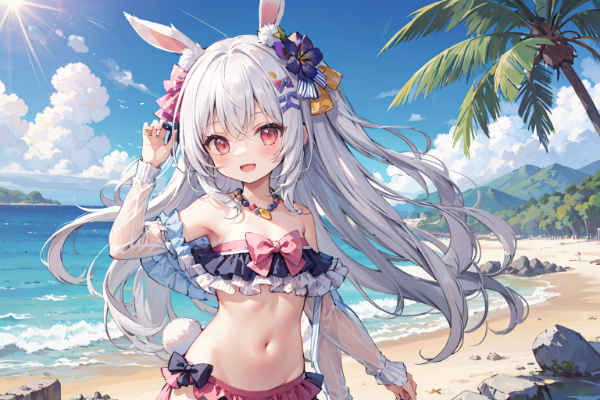 水着企画用でまた皆で水着だー！（各キャラ）