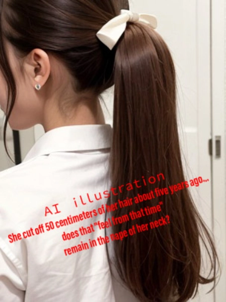 フィクション／5年前に、髪をバッサリ切り落としたポニーテール美少女