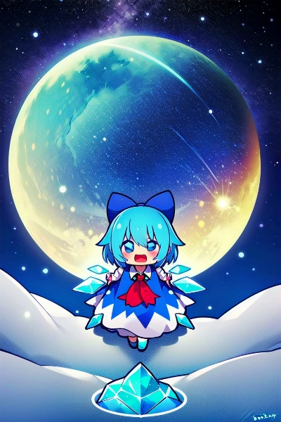 夜のチルノ