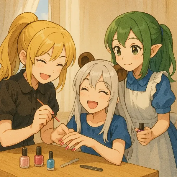 ネイルアート × ビーストクロー ～ネイルで強くなった気がするクマ！～