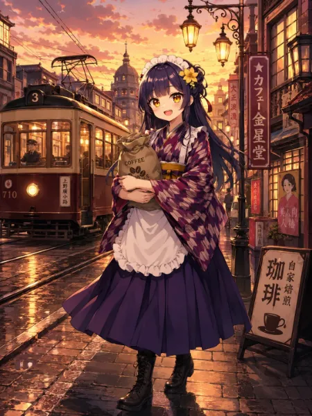夕暮れの街並み