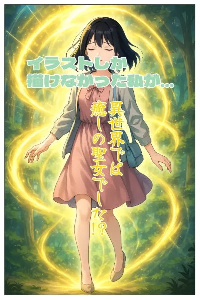 光を放つ森の少女