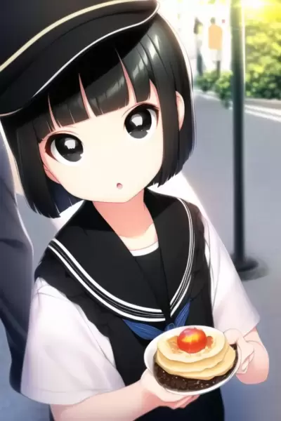 クレープを勧めてくれるかずはちゃん