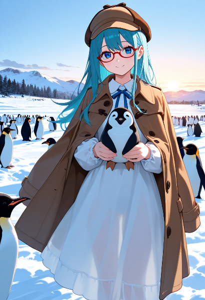 雪原のペンギン探偵と秘密の出会い