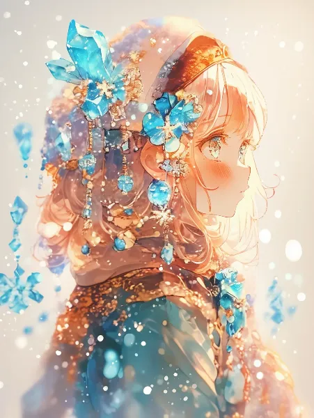 氷晶の姫と冬のささやき。