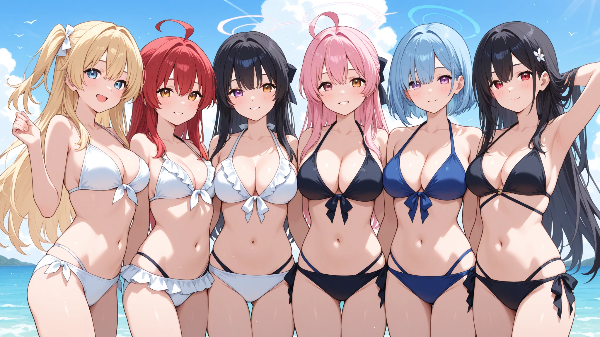 水着女子