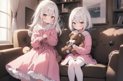 テディベアと姉妹