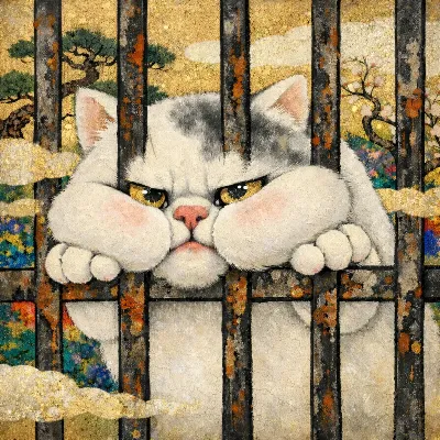 黄金の檻に囚われた不機嫌猫