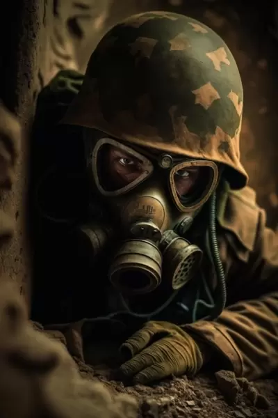 WWI 塹壕を這いずる