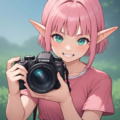 ピンクエルフの森のシャッター