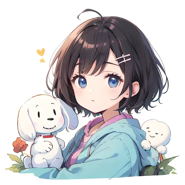 小さな白い友達との秘密の時間