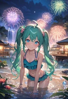 闇夜を照らす花火