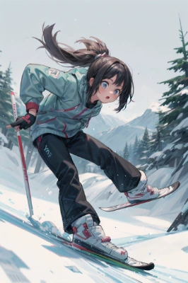 スキー少女