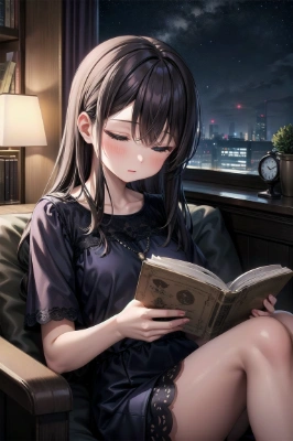 寝ている女の子