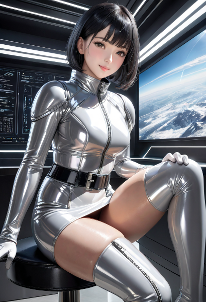 宇宙ステーションのお姉さん