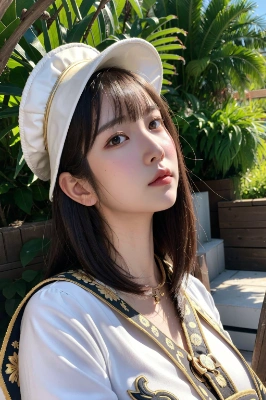 横から美女
