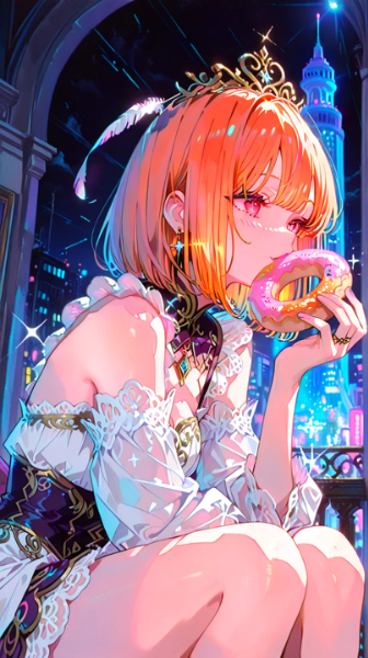 「私の羽根よりもふわふわで、甘い。天国の味って、こんな感じなのかしら？」