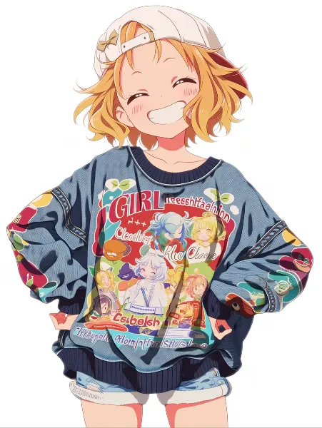 笑顔のキャップガール