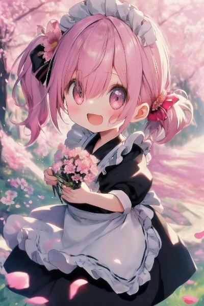 サイドテールのメイドちゃん