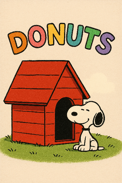 赤い犬小屋と白い犬