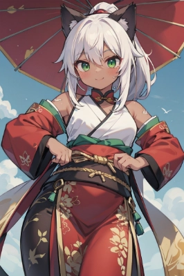 筋肉　闘う娘