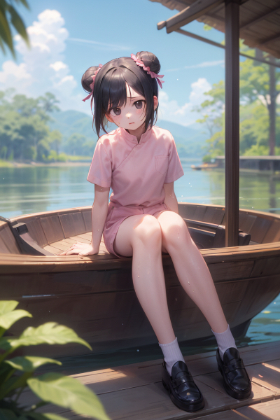 ジャングルクルーズするうちの娘たち（ロリカンフー少女）