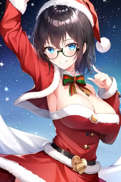 1週間先取りしてきたサンタ