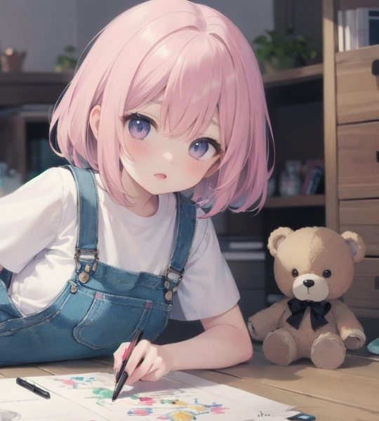 テディベアと女の子