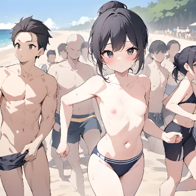 半裸でジョギング②