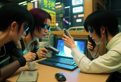 AIパワーで写真\"画面を見てあれこれ\"をニューレトロサイバーパンク化
