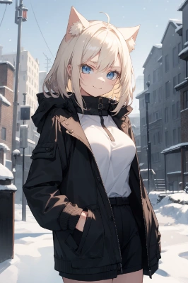 ねこみみ雪　２