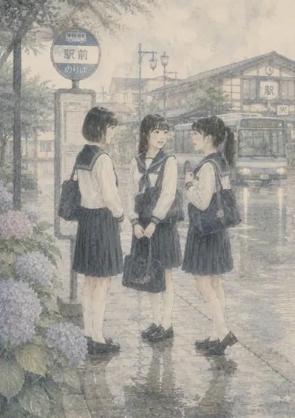水無月の朝
