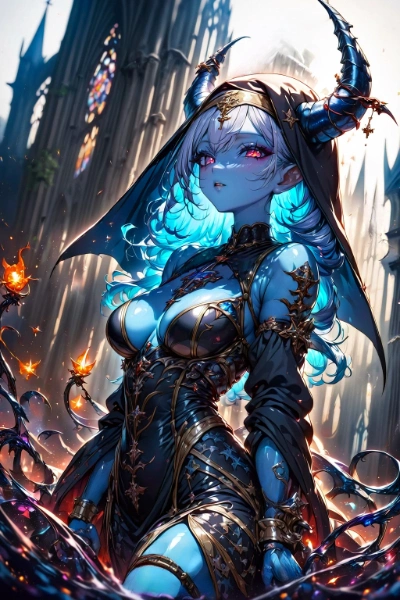 悪魔神官系女子