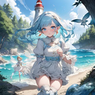 お昼の水辺