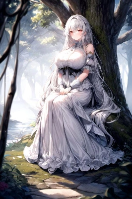森の中の美女