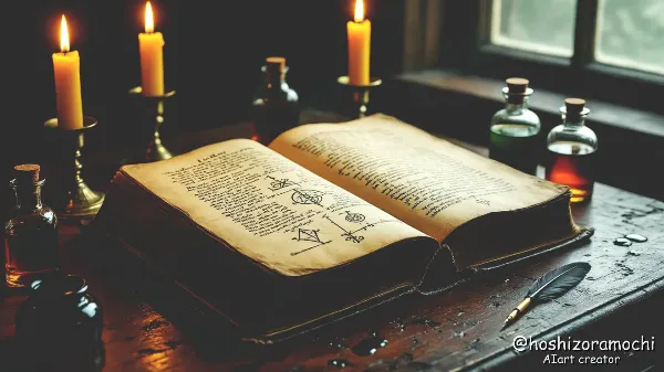 深夜の錬金術師の書斎 - Late Night Alchemist's Study