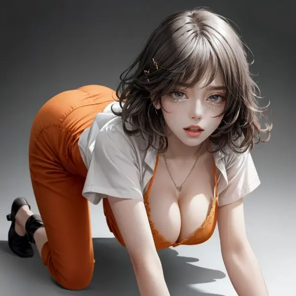 うつぶせになって泣いている女性 2