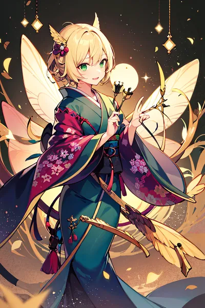 着物を着る妖精さま