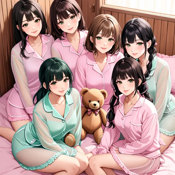 少し薄いパジャマパーティーの夜