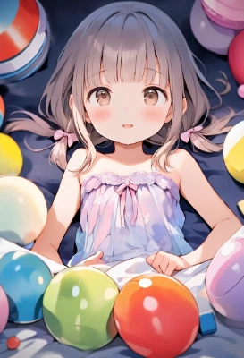 ベッドの上で