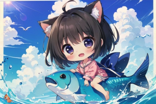 🐟おさかなの夢を見るねこちゃん🐈