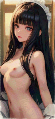 メイドさん(絵画風)
