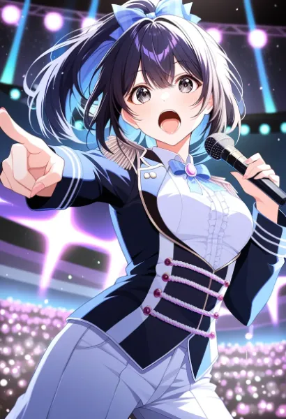 ステージの青い歌姫