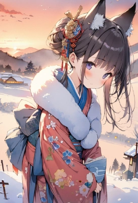 キツネ娘。