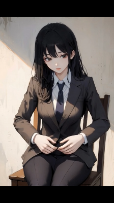 クールなスーツ女性